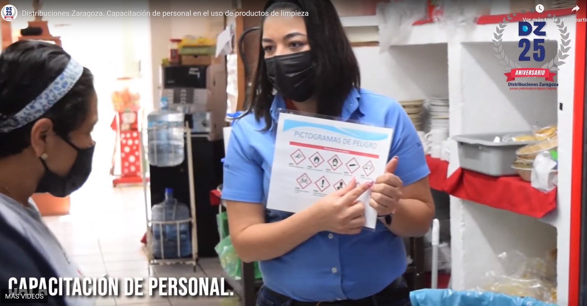 Capacitación de personal en el uso de productos de limpieza